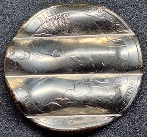 Uncirc. 2015-D Mint Cancelled /Waffled Blue Ridge Parkway ATB National Park 25¢ - Picture 1 of 2