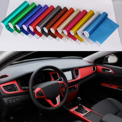 DIY Sticker Brushed Vinyl Film Car Moto Internal Wrap Decal Deco Air Bubble Free - Image 1 of 4