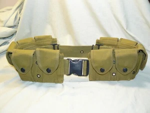 US Military M1 Style Ten Magazine Ammo Belt 100% Cotton Made in India - #101 - Picture 1 of 7