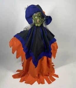 Vintage 1998 Halloween Creations Hexe 26" groß spricht vibriert gackert Augen leuchten - Bild 1 von 8