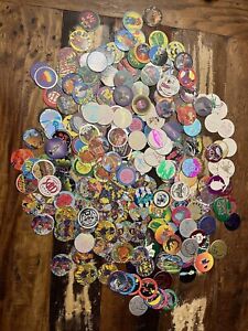 Pogs Lot Vintage 90s Over 200+ Pogs and Slammers!! Mixed Lot!