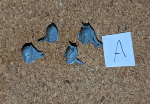 Warhammer Fantasy (AoS): Wood Elf (CoS) bits: Glade Guard heads - A - Picture 1 of 1
