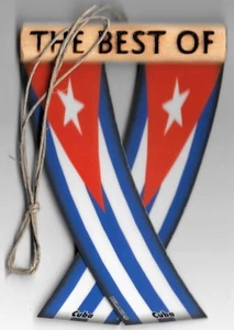 Rear view mirror car flags Cuba cuban unity flagz for inside the car - Picture 1 of 8