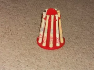 1970’s Louisville Slugger MLB National League Baseball Toy 10 Bat Rack Coin Bank - Picture 1 of 2