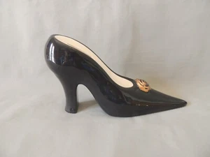 Vintage ceramic and porcelain high heel shoe bank - Picture 1 of 11