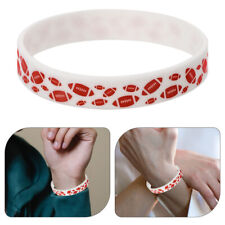 20Pcs Rugby Bracelets Rubber Wristbands Wristbands Present Supplies