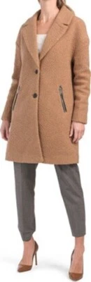 Abrigo Mujer MARC NEW YORK Pequeño Bronceado Rizado Imitación Piel Mediana Peluche LAGUNA Foto 1 de 4