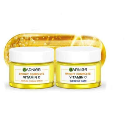 Garnier Bright Complete day & Night cream skin brightening whitening most 50g - Image 1 of 4