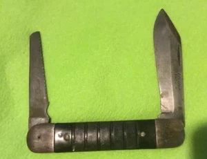 WW II ~ Survival Knife ~ Colonial Prov R. I. ~ 5 Inch Blade ~ 4 Inch Saw - Picture 1 of 12