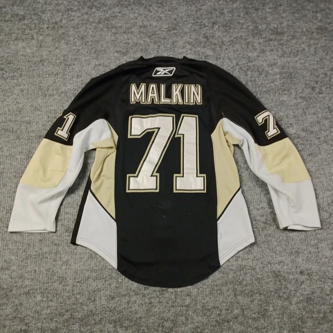 Evgeni Malkin 71 Pittsburgh Penguins Jersey 50 NHL Reebok CCM Stitched Flaws Cover