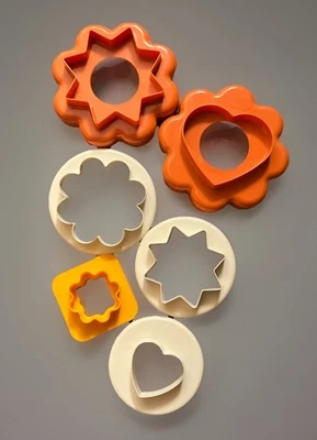 6x Tupperware | Ausstechform | Plätzchenform | Keksausatecher | Vintage - Bild 1 von 3