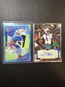 2018 Panini Optic Ray-Ray McCloud /75 & 2024 Wild Card Jordan McCloud 1/25 B End - Picture 1 of 4