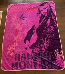 Hannah Montana Decke Fleece Überwurf 47,5 x 61,5 Vintage Disney Channel flauschig - Bild 1 von 6