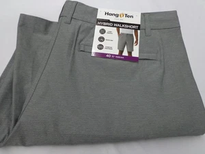 Pantaloncini da passeggio Hang Ten ibridi 4 vie elasticizzati traspiranti grigi taglia 40 - Foto 1 di 7