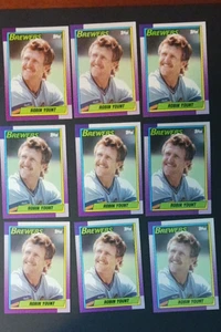 1990 Topps Robin Yount Baseball Card #290 Lot (9 cards) EX+ - NM - Picture 1 of 2