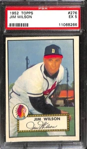 1952 TOPPS #276 JIM WILSON PSA 5 EX 11068266 - Picture 1 of 2