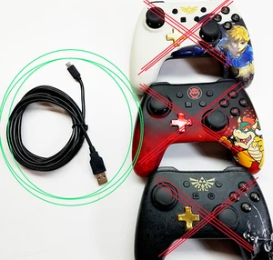  INT RATE REPLACEMENT CABLE NINTENDO POWER A CONTROLLER MICRO USB (a1100-V318) - Bild 1 von 5