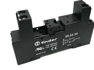 Finder 95.83.30 Relaissockel für Serie 40 Hutschiene Relaishalter - Bild 1 von 3