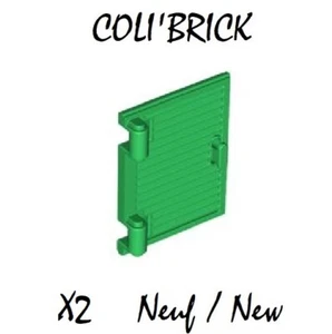 Lego 60800a -2x Volets / Window Shutter 1x2x3 - Green - lot kg NEW - Imagen 1 de 1