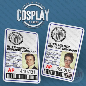 Wonder Woman Inter-Agency Defense Command ID Badge | Diana Prince | Steve Trevor - Picture 1 of 7