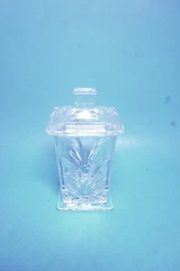 Royal Limited 24% Lead Crystal Lidded Candy Dish, Made in Czech Republic- Minty - Picture 1 of 4
