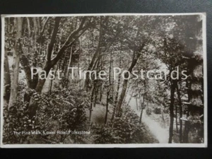 c1936 RPPC - The Pine Walk, Lower Road, Folkstone - Imagen 1 de 1