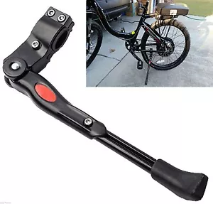 Adjustable Aluminium Alloy Bike Bicycle Kickstand Side Fit for 20" 24" 26" Black - Picture 1 of 8