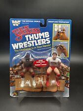 LJN WWF wrestling superstars thumb wrestlers roddy piper junk yard dog MOC Mint