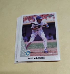 1990 Leaf #242 Paul Molitor HOF Milwaukee Brewers Lot OF 5 - Picture 1 of 1