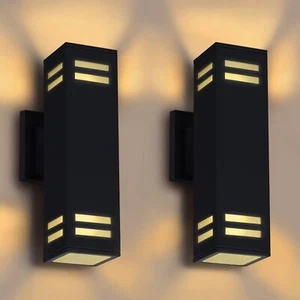Up and Down Lights Outdoor Wall Light Fixtures, Aluminum Dusk to Dawn Outdoor... - Picture 1 of 9