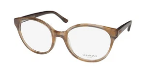 NEW VERA WANG LUXE TESSIA EYEGLASSES PLASTIC 50-18-133 BROWN BR WOMENS FULL-RIM - Picture 1 of 8
