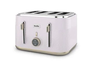 Breville Obliq Lilac & Gold 4 Slice Toaster - Picture 1 of 7