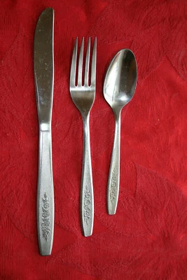 George H & Simeon L Rogers, Oneida, inoxidable, patrón floral OHS108 *ELECCIÓN* Foto 1 de 4