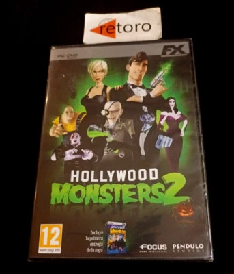 HOLLYWOOD MONSTERS 2 PC DVD Pal-España Español New Nuevo SEALED Precintado - Imagen 1 de 2