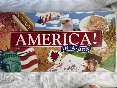 America In A Box Monopoly Board Game 1990s - Image 1 of 4