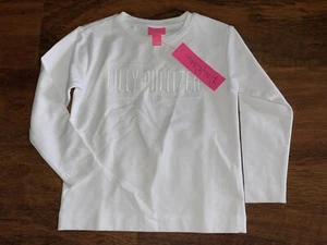 Lilly Pulitzer Girl SMALL 4-5 Resort White MINI BALLAD SWEATSHIRT Pullover NWT - Picture 1 of 4