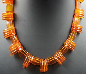 Amber Womens Necklace Fine Statement Jewellery Length 45cm