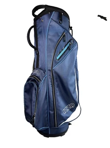 Izzo Ultra Lite Cart Bag Navy Blue/Light Blue - Picture 1 of 6