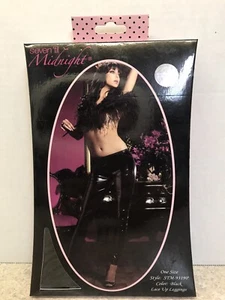 Seven til Midnight Lace Up Leggings One Size Black STM-9319P - Picture 1 of 3