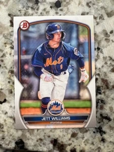 2023 BOWMAN BASE PROSPECT TARJETA NUEVA YORK METS JETT WILLIAMS #BP-49 - Imagen 1 de 1