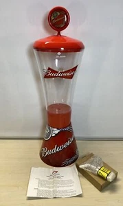 Budweiser Bud Super Tube 128 Unzen Bierzapfanlage Zapfhahn Turm Bar Männerhöhle - LESEN - Bild 1 von 12