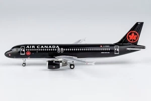 NG Models 1:400 Air Canada Jetz A320-200 C-FNVV black livery NG 15047 - Picture 1 of 4