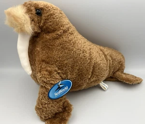 Sea World Walrus / Sea Lion Brown Plush Soft Cuddly Toy 15" Approx - Picture 1 of 7