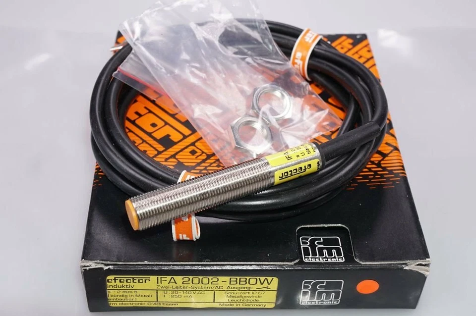 IFM Inductive Sensor Type IFA2002-BBOW 20 140 V AC M12 Sn 2mm New - Image 1 of 1