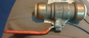 SharkBite 3/4 in. Push-to-Connect PVC IPS x 3/4 in. CTS Brass Ball Valve 25550LF - Picture 1 of 2