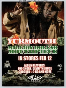 Yukmouth Million Dollar Mundstück Album Promo 08 ganze Seite Druck Werbung - Bild 1 von 4