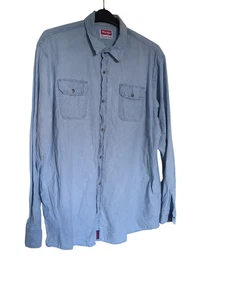 Wrangler Premium Quality Light Blue Denim/Chambray Shirt - XLT - Picture 1 of 8