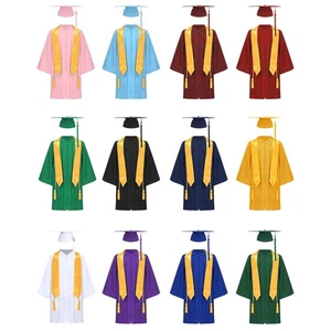Unisex Kinder Kostüm tailliert Outfits vorne Set Stola Kleid Sitzungen Schule Reißverschluss - Bild 1 von 154