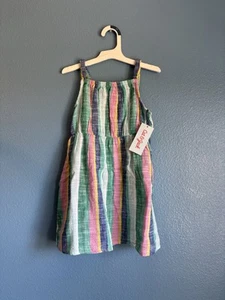 Girls 5T Summer Pastel Dress Cat & Jack 100% Cotton NWT - Picture 1 of 2