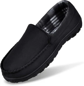 Mens Slippers Moccasins Slippers for Men House Shoes with Warm and Cozy Memory F - Picture 1 of 5